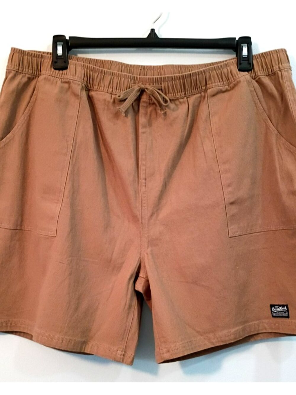 Benny Gold Mens Shorts Canvas Drawstring Elastic Waist Pockets Outdoors- 2XL NEW